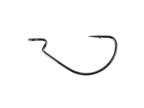 Ambush Tackle - Solid Hook - Offset Haken Gr&ouml;&szlig;e 4/0# / Menge 6 / Karbonstahl / Weite 2,3 cm / L&auml;nge  4,7 cm