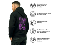 Nasty Bait - Hoodie WEEKENDS schwarz