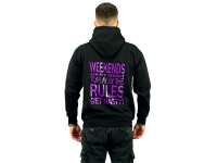 Nasty Bait - Hoodie WEEKENDS schwarz